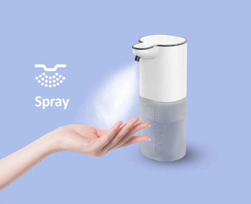 Automatic Soap Dispensers 400ml 4-Gears Adjustable Bathroom Smart Washing Hand Machine USB Rechargeable Touchless Hand Sanitizer