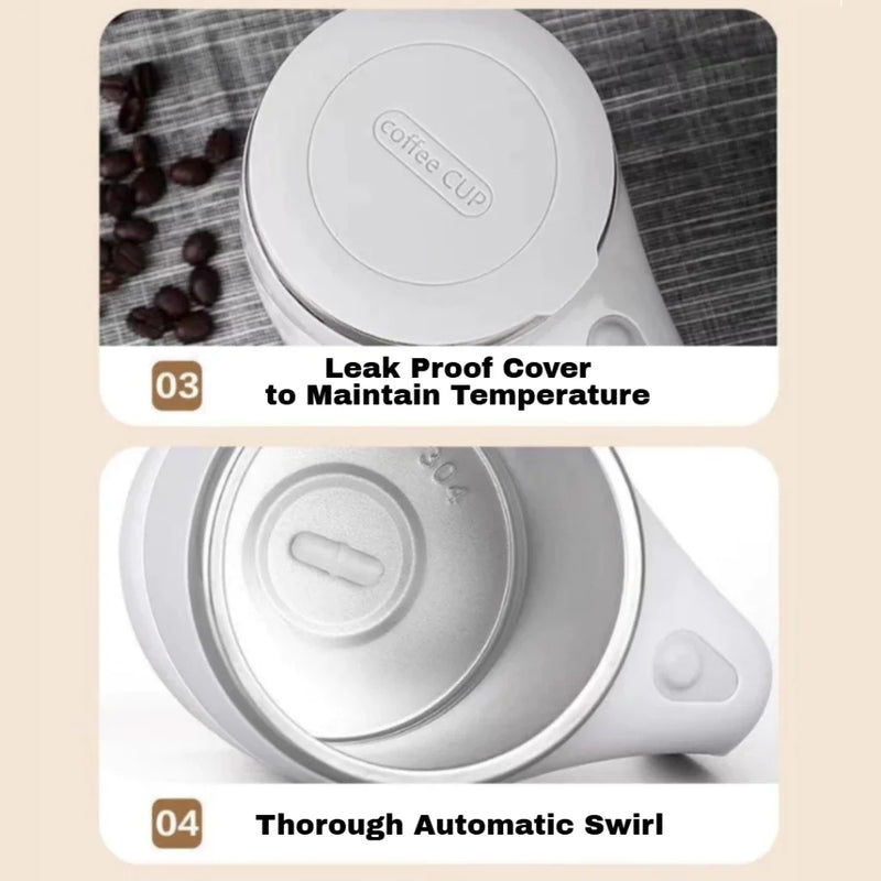 Automatic Mixing Cup 304 Stainless Steel Coffee Milk Self Stirring Magnetic Mug Portable Electric Blender Rechargeable Water Cup