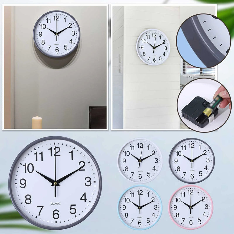 Minimalist Style Wall Clock, Quartz Clock, Bedroom, Living Room, Hanging Clock, Luminous Clock Household Wall Decoration 20cm