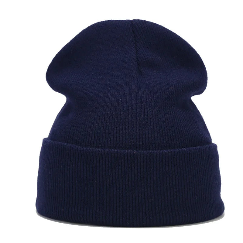 Tatiana Haven Unisex Knitted Beanie – Simple Solid Color Autumn & Winter Hat for Men and Women
