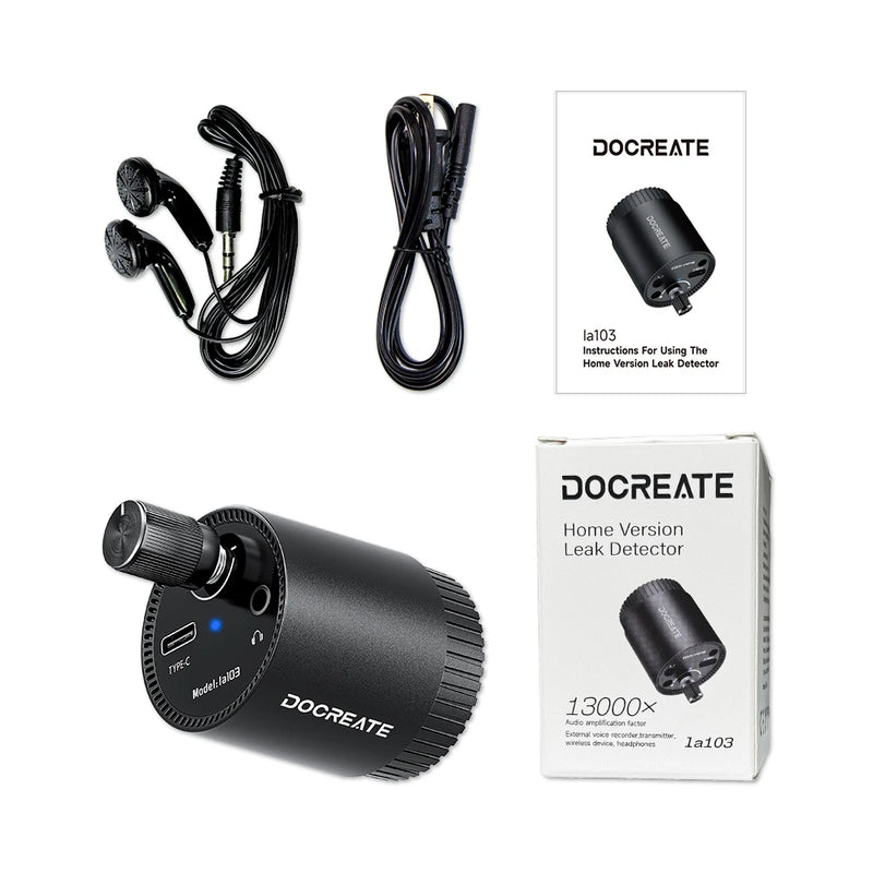 Water Leak Detector Multi-functional Sound Detector For Pipe Water Leak Suitable For Leak Detection Of Various Construction Pipe