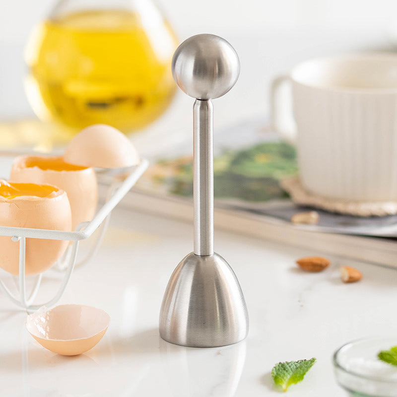 Egg Shell Opener Hard Soft Boiled Egg Cups Stainless Steel Egg White Yolk Separator Eggshell Cutter Remover Kitchen Tools Gadget