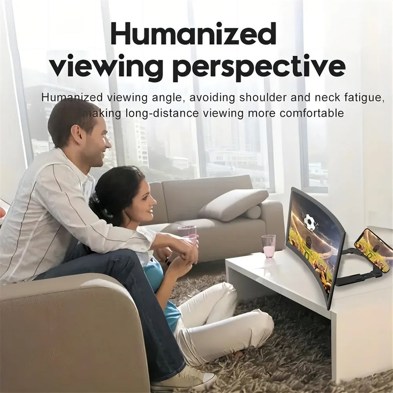 12 Inch Mobile Phone Screen Amplifier 3D Magnifying Glass Stand Magnifier HD Video Amplifier Phone Stand Enlarged Screen Bracket