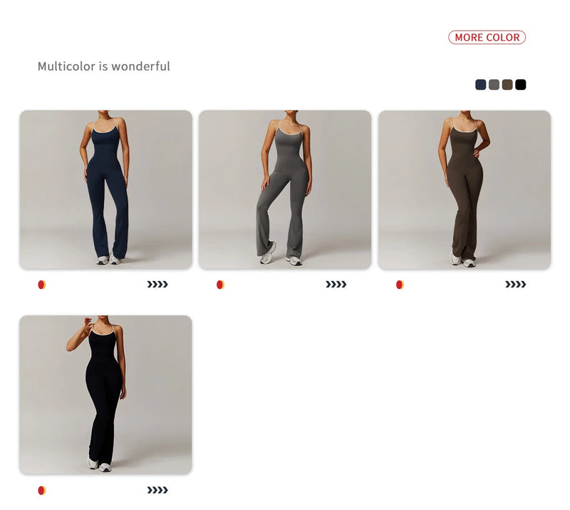 Yoga Set V Jumpsuit Gym Set Women Training Yoga Suit Sportswear Women Sports Jumpsuit Fitness Workout Bodysuits Sexy Back