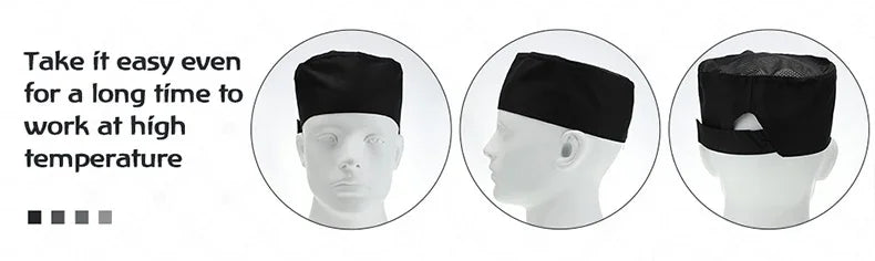 Tatiana Haven Unisex Chef Hat – Adjustable Breathable Beanie Cap for Kitchen, Restaurant & Sushi Chefs