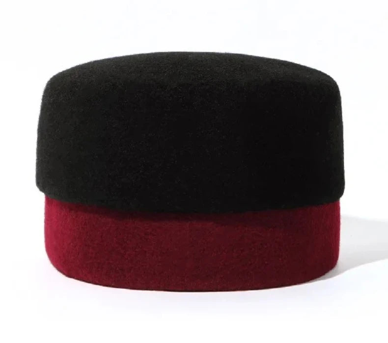 Tatiana Haven Men’s Wool Beret – Vintage Felt Fedora Hat for Casual & Classic Style