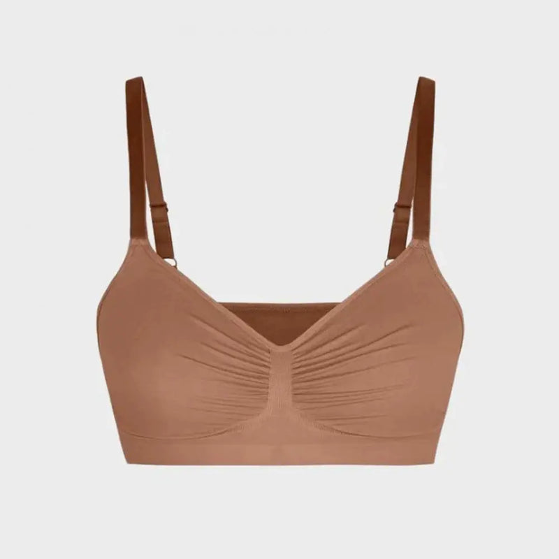 Sports Bras for Women Wireless Soft Workout Bra Full Coverage Push Up Bralettes Seamless Crop Cami Bra for Yoga Fitness