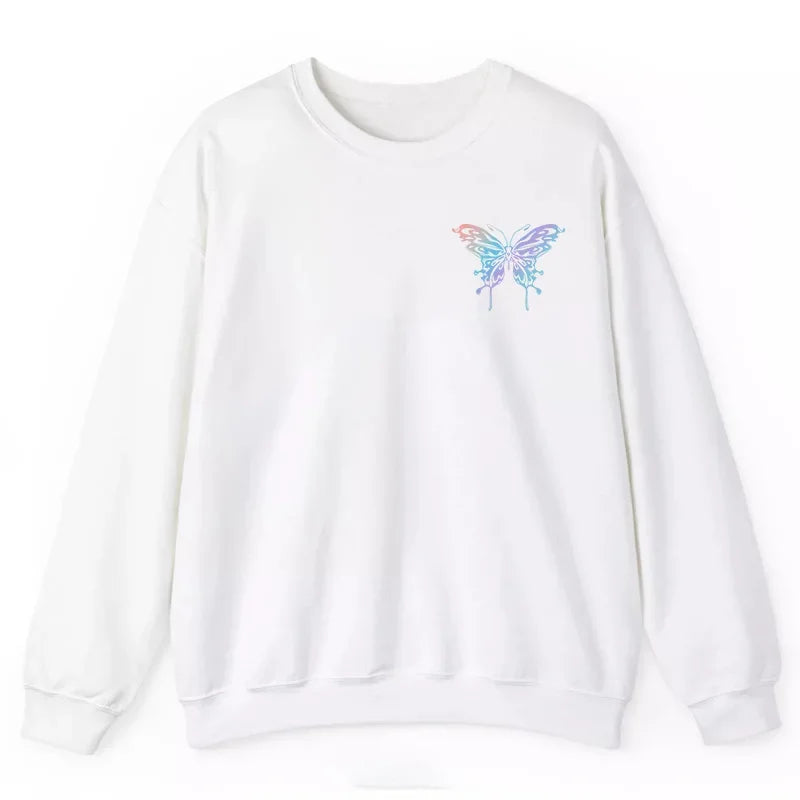 Womens Sweatshirts Fashion Printing O Neck Tops Casual Daily Outdoors Sports Jogging Pullover Street Long Sleeves Woman Clothing