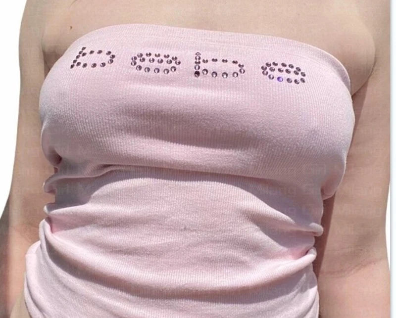 Y2k tank top retro street style Gothic summer slim fit women&