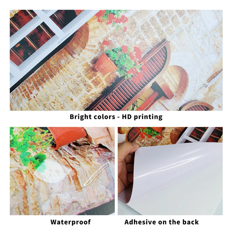 Vinyl Decal Bonsai Wall Sticker Poster  Removable 3D Green Leaves Plant Wallpaper Peel And Stick for Kitchen Living Room Decor