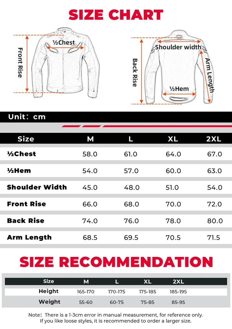 Motorcycle Riding Jacket Men Breathable Summer Clothing Built-in CE Protector Gear Soft Mesh Cycling Motocross Off-road Outfit