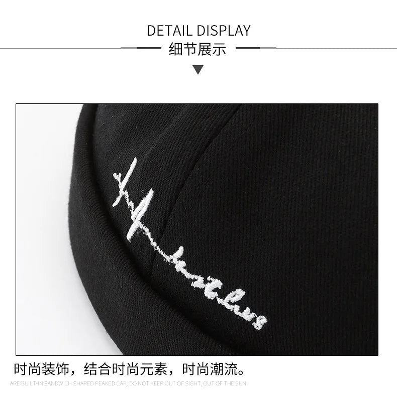 Tatiana Haven Unisex Brimless Cotton Beanie – Hip Hop Streetwear Hat for Spring & Autumn