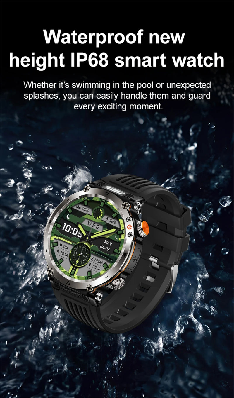 LIGE 600mAh Battery Smart Watch Men 1.7&