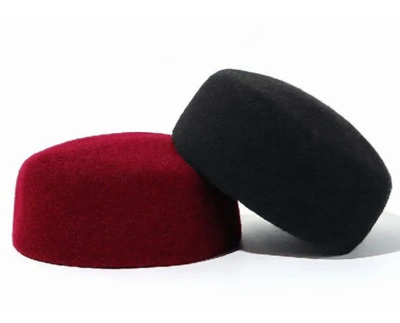 Tatiana Haven Men’s Wool Beret – Vintage Felt Fedora Hat for Casual & Classic Style