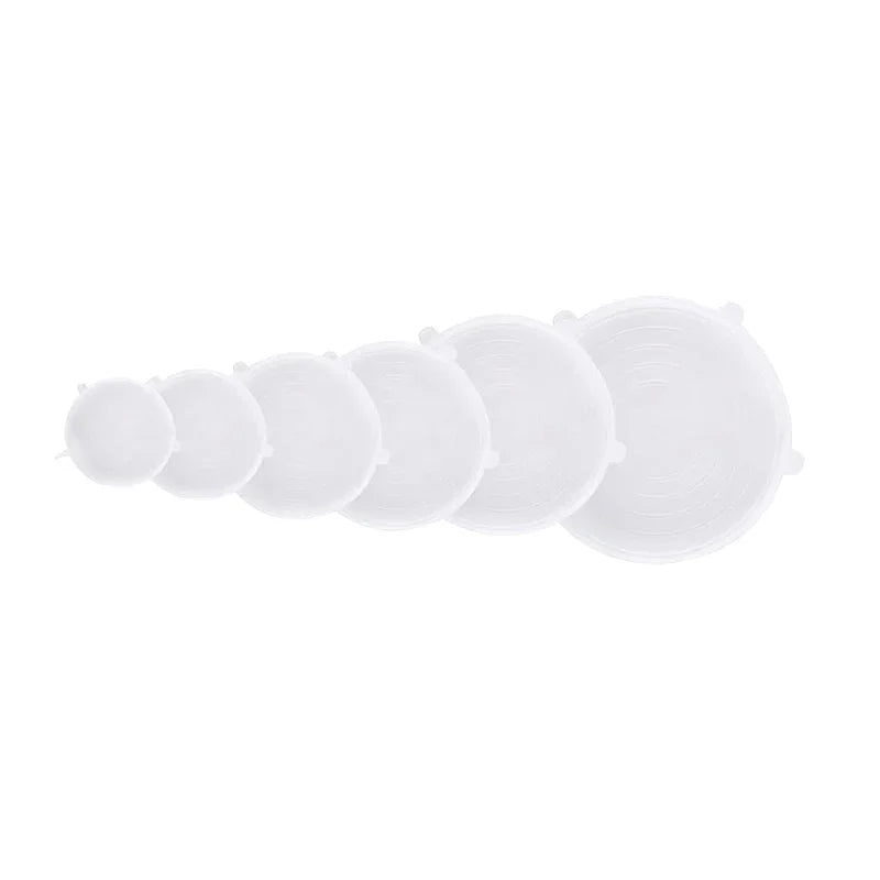Silicone Stretch Lids Set Reusable Food Covers for Bowls Cups Pots Oven Microwave Safe  Leakproof Storage Covers Kitchen Gadgets