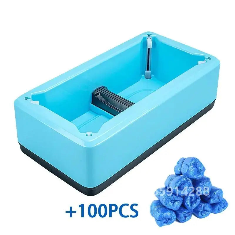 Automatic Shoe Cover Machine Smart Overshoes Dispenser T Buckle Shoe Cover Disposable PE Waterproof for Rainy Floor Clean Indoor