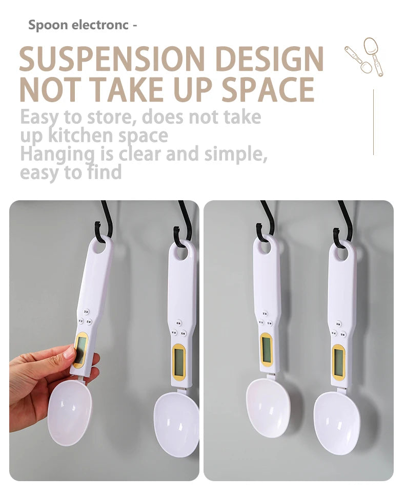 LCD Digital Kitchen Scale 500g 0.1g Measuring Food Spoon Scale Mini Kitchen Tool for Milk Coffee Scale Weight Measuring Spoon