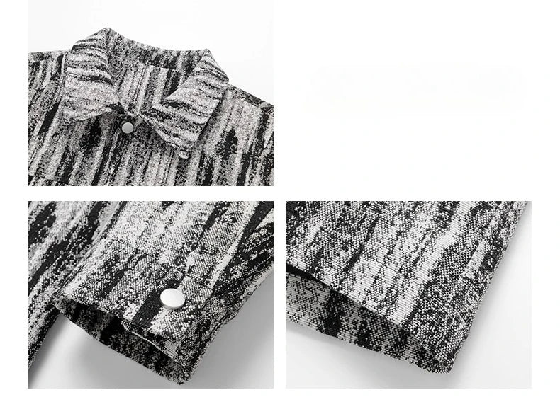 Elegant Denim Jackets Women 2025 Korean New luxury Coat Chic Print Women&