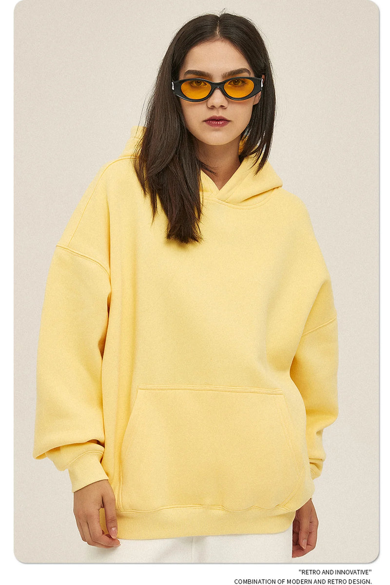 Oversized Sweatshirts for Men & Women Casual Hooded Pullover Unisex Streetwear Loose Fleece Top