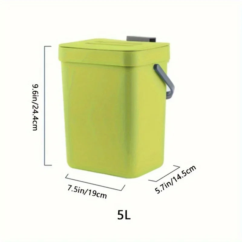 Kitchen Waste Bin Small Kitchen Compost Bin 3L Kitchen Waste Bin Household Countertop Container with Lid for Rubbish Composter