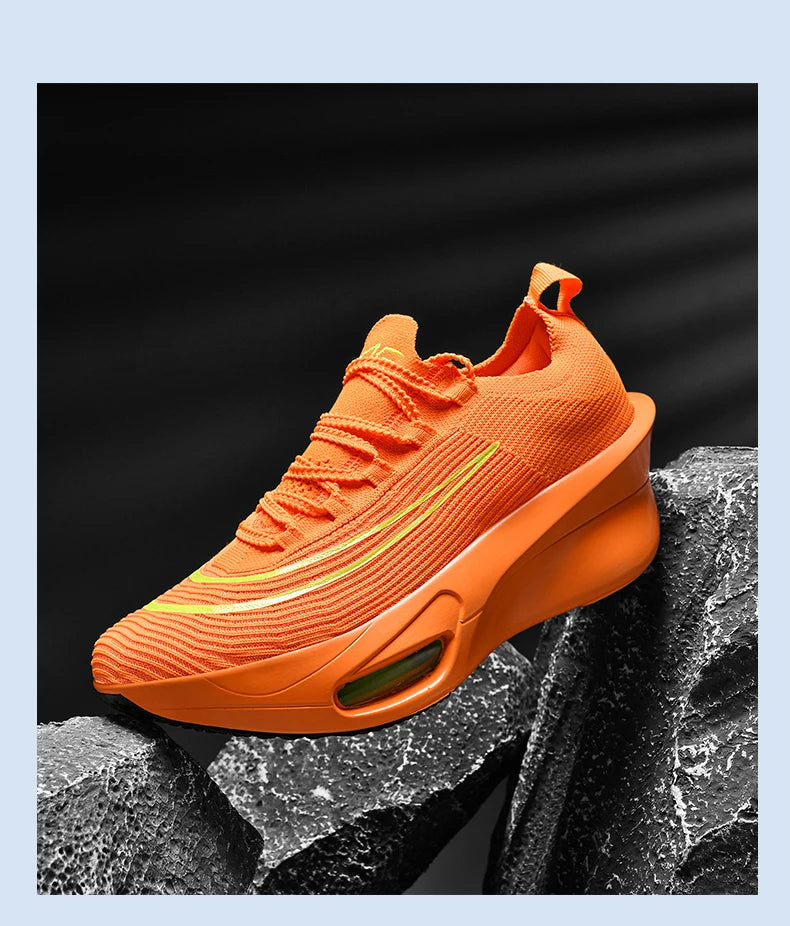 Casual Sneakers Air Cushion Running Shoes Jogging Marathon Men Sports Breathable Lightweight Comfortable Nonskid Leisure Sneaker