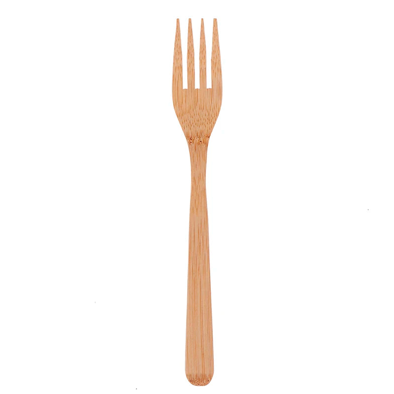 1 Set Bamboo Travel Cutlery Set Fork Knife Spoon Reusable Kitchen Tools Eco-Friendly Wood Bamboo Wooden Cutlery