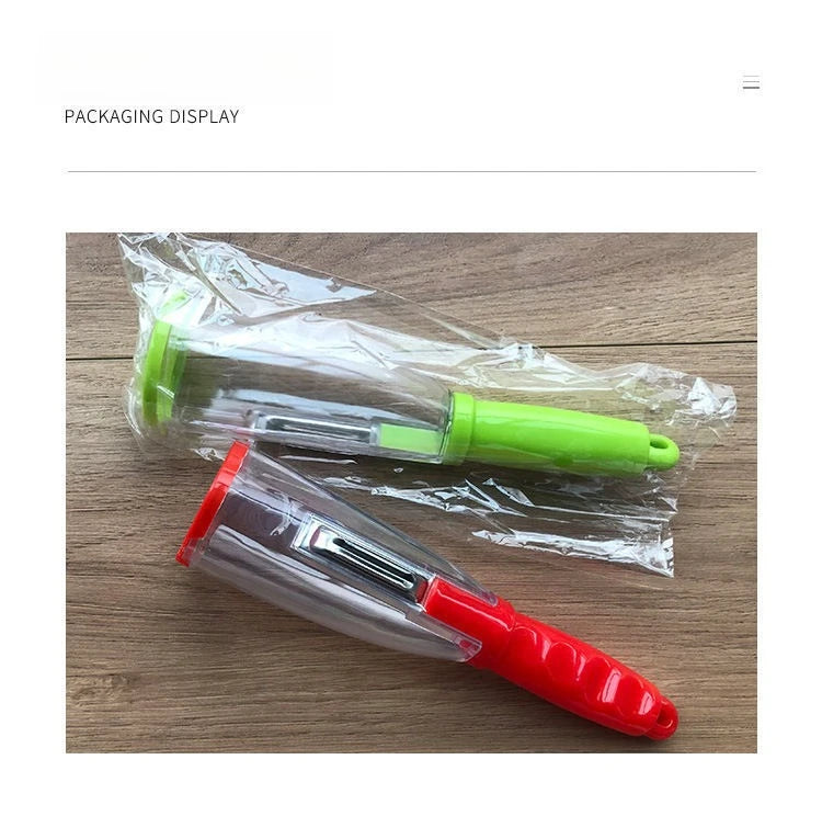 Fruit Peeler with Storage Box for Household Peeling Storage Kitchen Special Anti-splash Fruit and Vegetable Peeler