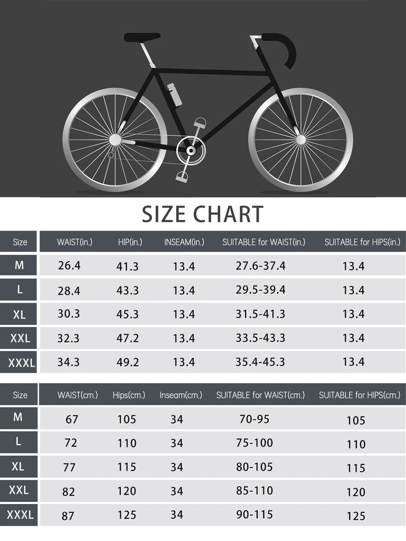 Gym Shorts Man Mountain Bike Shorts Stretch MTB Shorts Quick Dry with Zipper Pocket Suitable for Running，Hiking，Camping