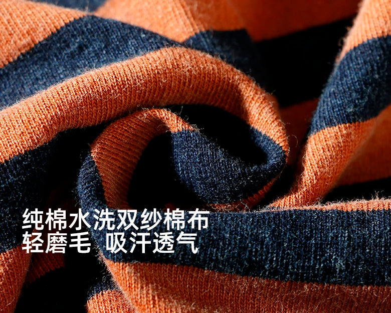 Men’s Striped Cotton T-Shirt – Slim Fit Vintage Washed Short Sleeve Tee | Tatiana Haven