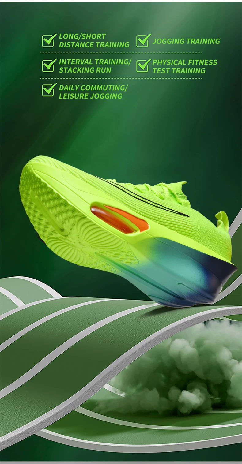 Casual Sneakers Air Cushion Running Shoes Jogging Marathon Men Sports Breathable Lightweight Comfortable Nonskid Leisure Sneaker