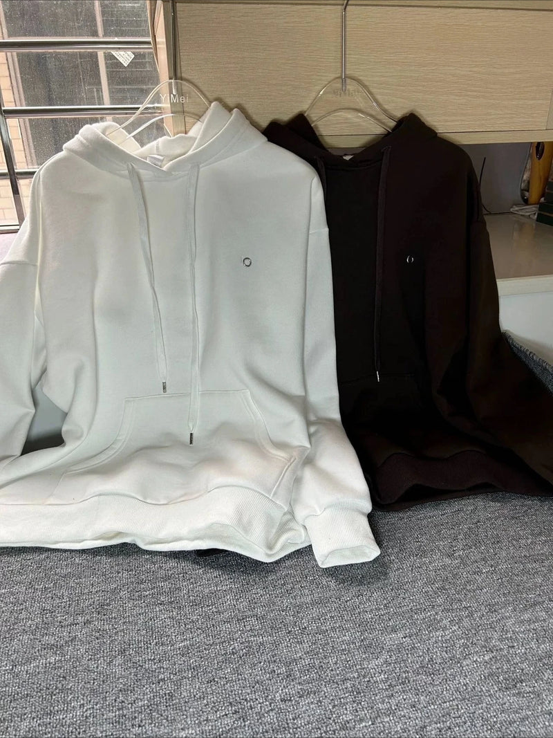 Oversized Hoodies for Women Casual Loose Sports Pocket Pullover Long-sleeved Top Solid Women&