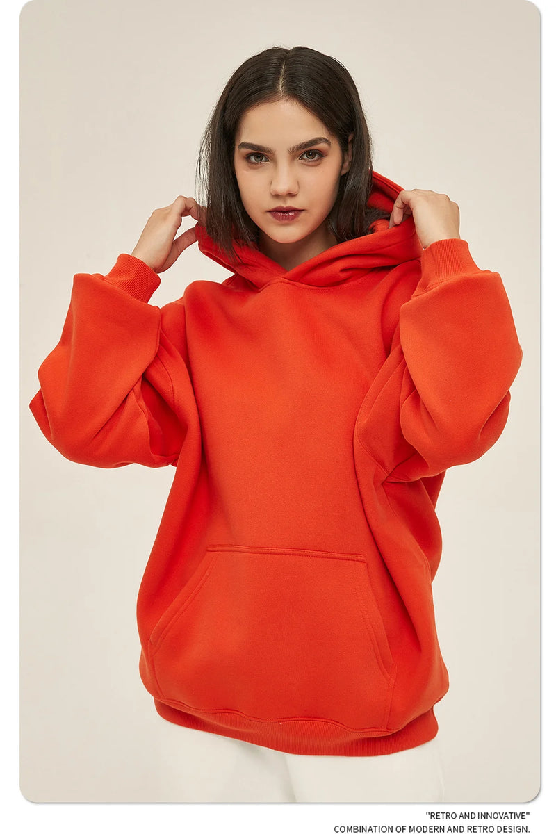 Oversized Sweatshirts for Men & Women Casual Hooded Pullover Unisex Streetwear Loose Fleece Top