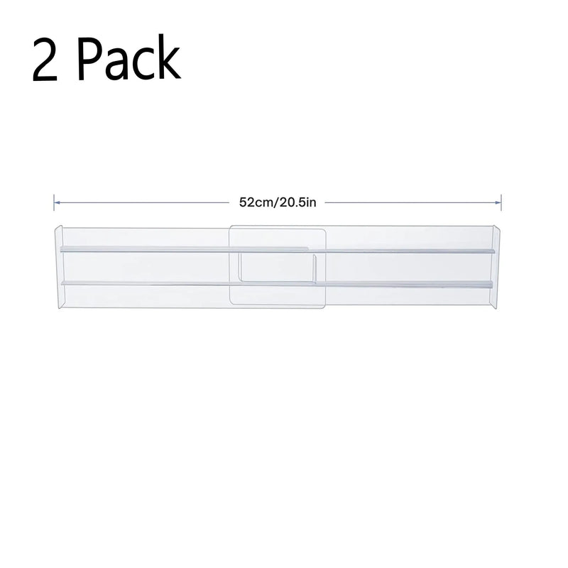 Drawer Dividers Organizers Adjustable Plastic Drawers Separators for Clothing Kitchen Utensils Makeup Office Storage