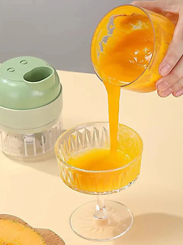 Portable Multifuction Electric Vegetable Chopper  Rechargeable Handheld Cordless Food Processor for Meat Garlic Pepper Onion