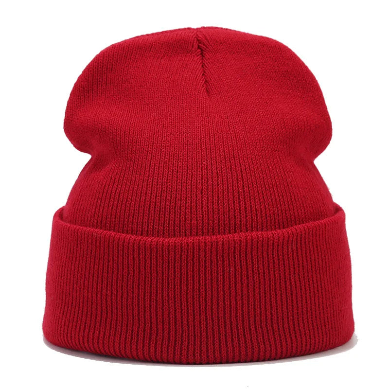 Tatiana Haven Unisex Knitted Beanie – Simple Solid Color Autumn & Winter Hat for Men and Women