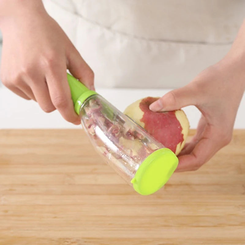 Fruit Peeler with Storage Box for Household Peeling Storage Kitchen Special Anti-splash Fruit and Vegetable Peeler