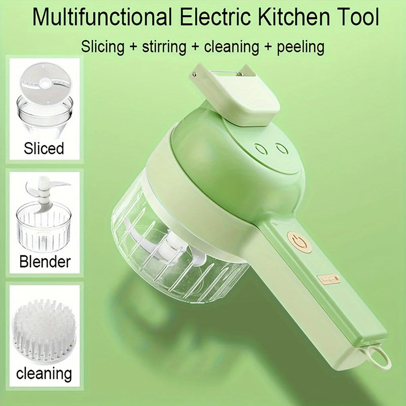 Portable Electric Vegetable Chopper Mini Food Processor Fruit Garlic Masher Cutter Slicer Kitchen Gadgets