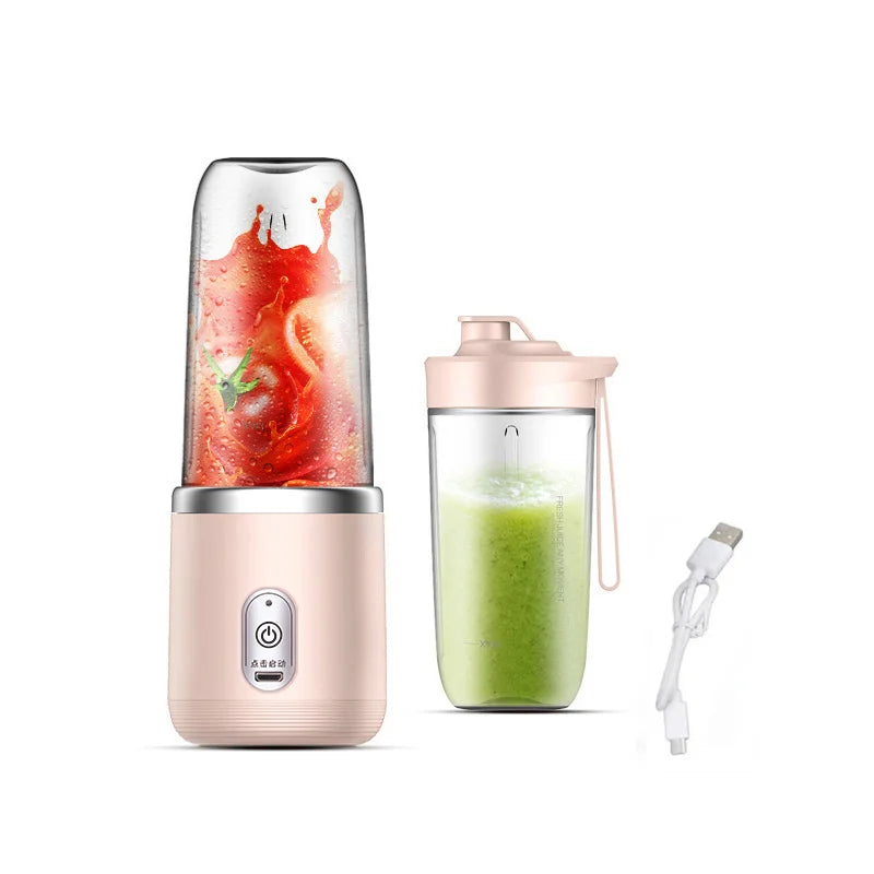 300mlPersonal Blender PortableMini Blender USB RechargeableSingle Serve Blender for Milkshakes and Smoothies Suitable for Travel