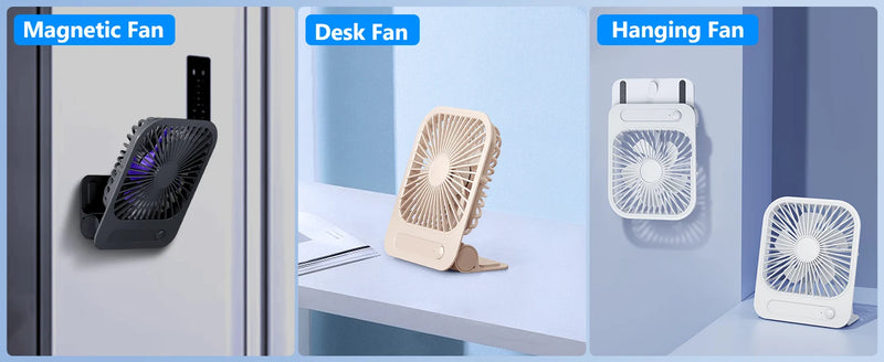 Eary Magnetic Wall Fan With 1200mAh Battery 4 Wind Speed Strong Airflow Ventilador Fan Mount for Kitchen Gym Cruise Ship Cabins