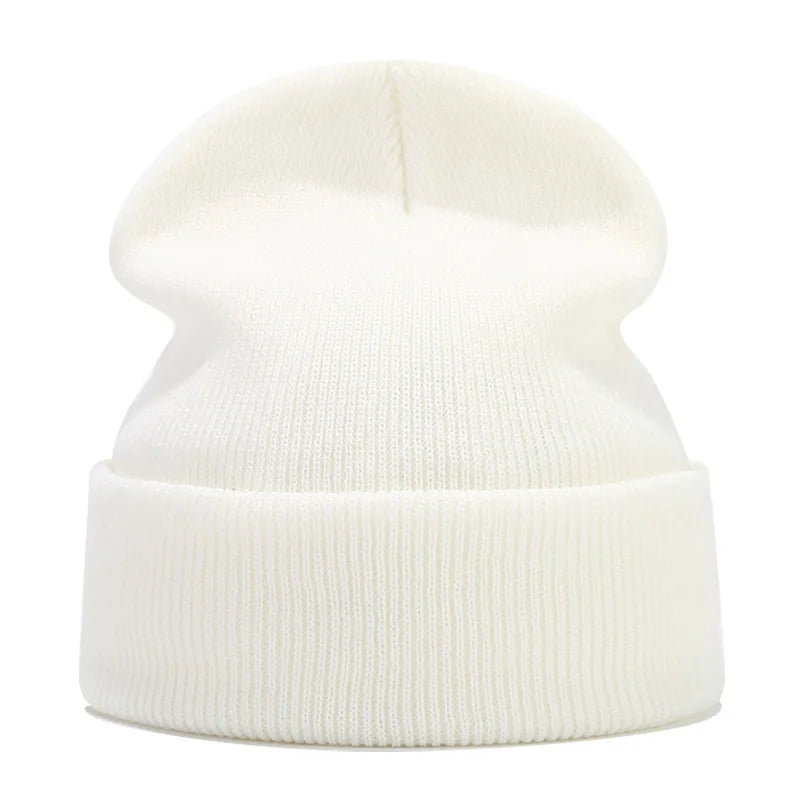 Tatiana Haven Unisex Knitted Beanie – Simple Solid Color Autumn & Winter Hat for Men and Women