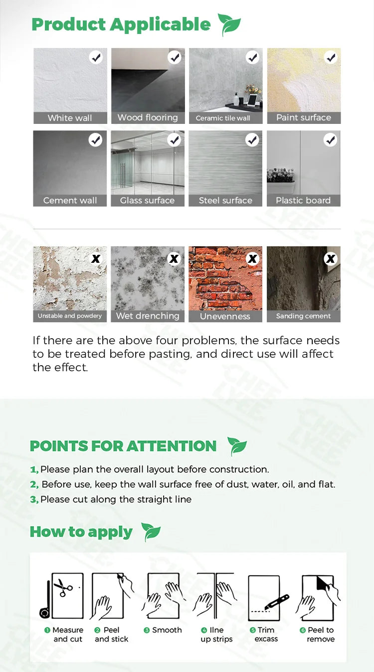 1 Roll Self-Adhesive Wallpaper Stickers Peel and Stick 3D Wall Sticker Easy to DIY Suitable for Ceiling, Living Room