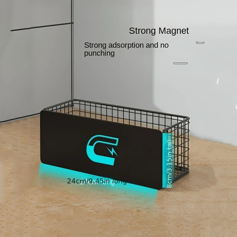 1pc Strong Magnetic Spice Rack-No-Drill,Space-Saving Kitchen Organizer for Refrigerator & Microwaves with Super Magnetic Suction