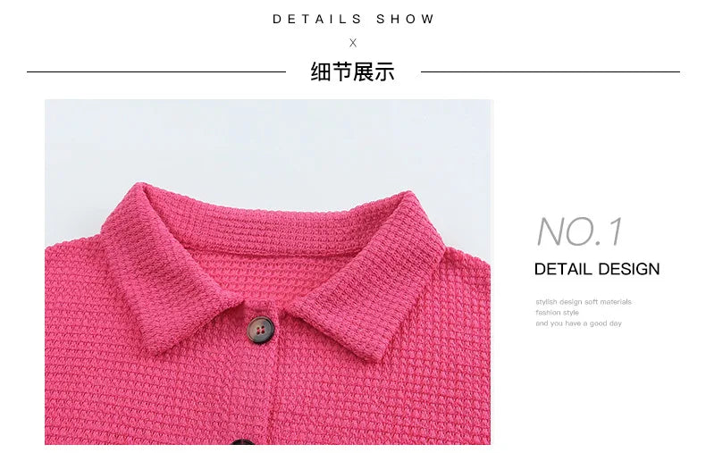 Women’s Oversized Button-Down Blouse – Casual Boho Long Sleeve Shirt with Turn-Down Collar