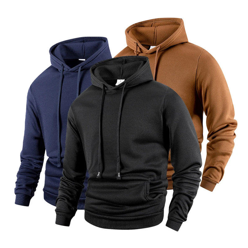 Men’s and Women’s Casual Hoodie – Loose Fit Long Sleeve Pullover Sweatshirt for Spring and Autumn