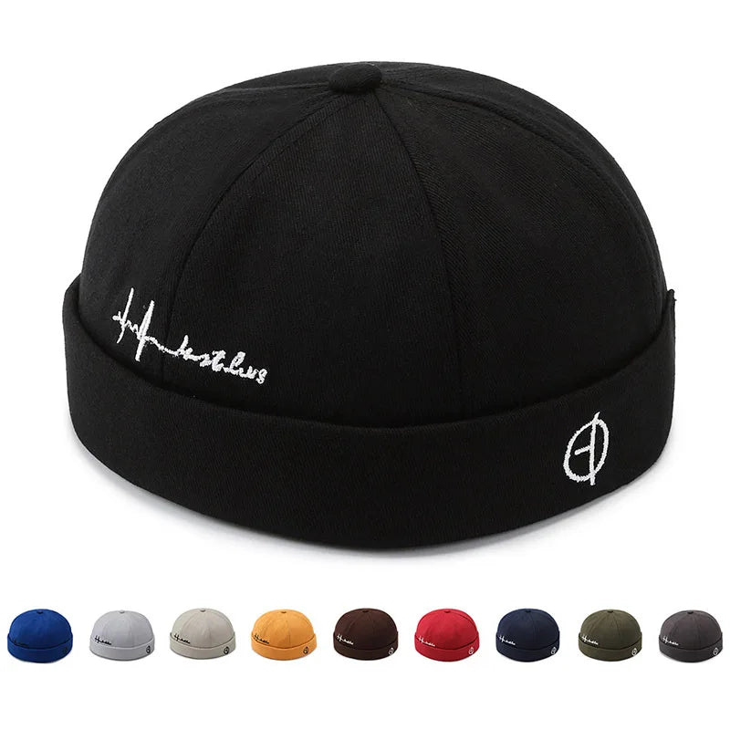 Tatiana Haven Unisex Brimless Cotton Beanie – Hip Hop Streetwear Hat for Spring & Autumn