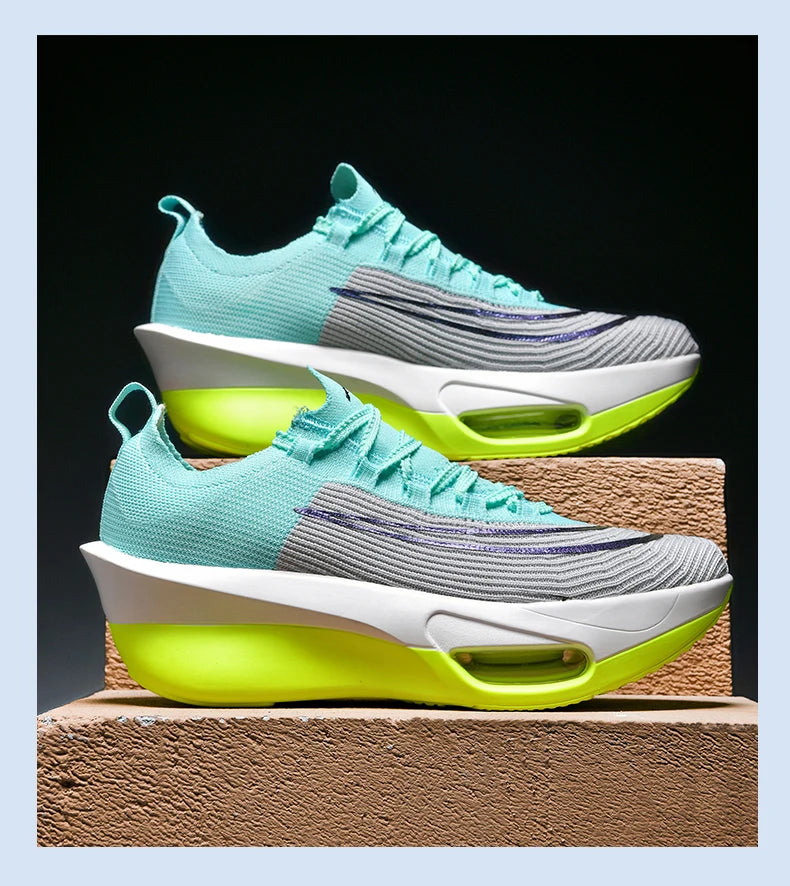 Casual Sneakers Air Cushion Running Shoes Jogging Marathon Men Sports Breathable Lightweight Comfortable Nonskid Leisure Sneaker