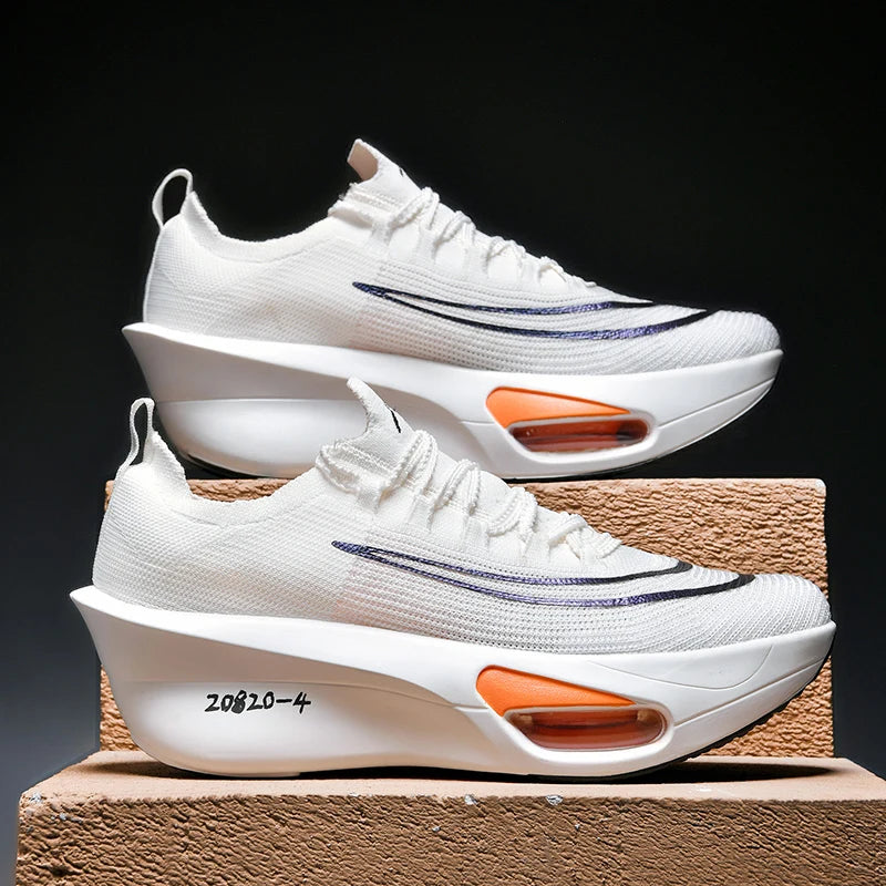 Casual Sneakers Air Cushion Running Shoes Jogging Marathon Men Sports Breathable Lightweight Comfortable Nonskid Leisure Sneaker