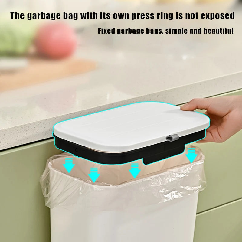 Kitchen Compost Bin for Counter Top or Under Sink, Hanging Small  Kitchen Trash Can with Lid for Mountable Indoor Compost Bucket