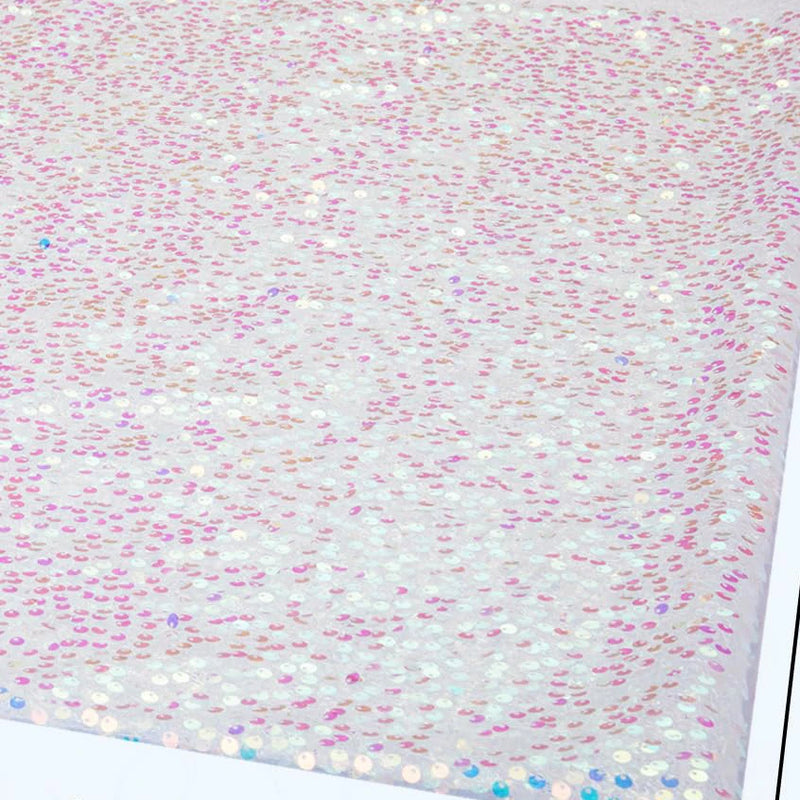 Sequin Fabric Iridescent Mermaid Glitter Fabric Pink Sparkly Fabric for Wedding Costumes Sewing Dress Tablecloth DIY Crafts Gift
