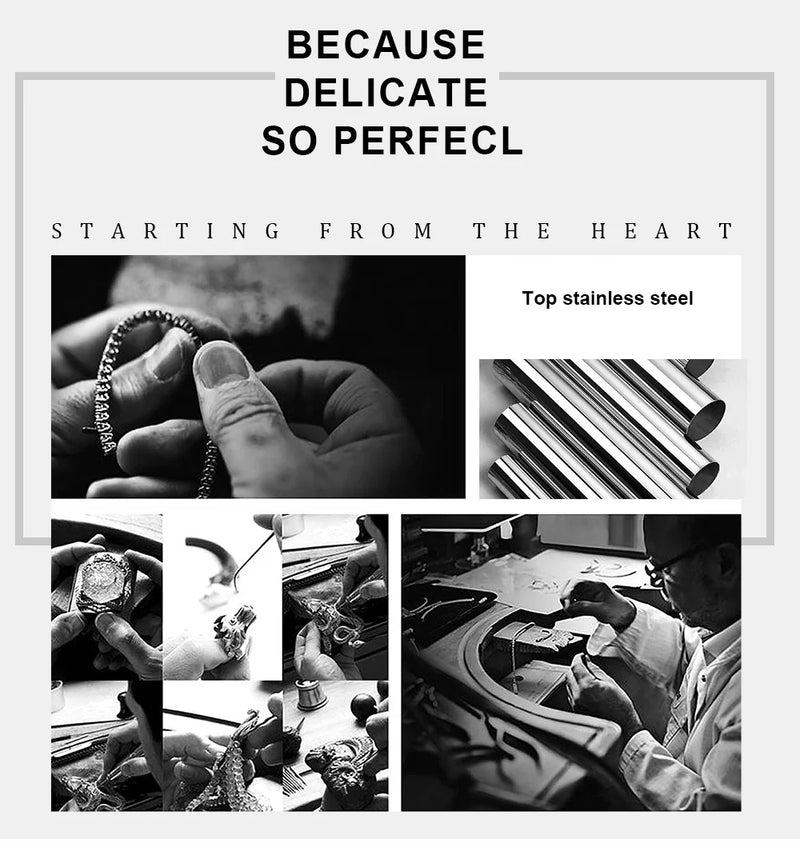 Chunky Rectangle Chain Necklaces for Men Boys,50/55/60 cm Stainless Steel Square Chain Collar,Cool Punk Jewelry Gifts